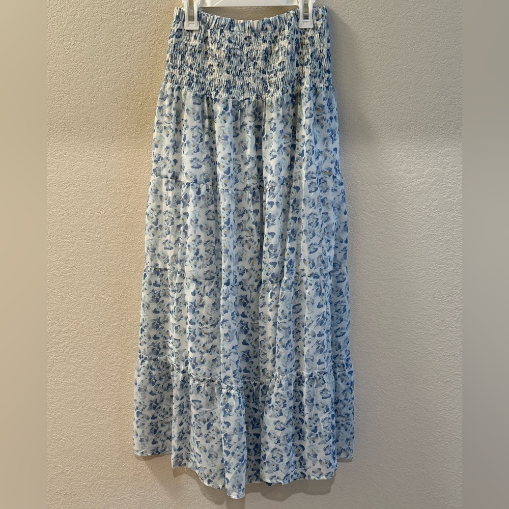 Blue Maxi Skirt